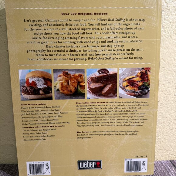 2 WEBER Grill Book of Recipes, Real Grilling, and Art of the Gril Deck – READ - Picture 3 of 12